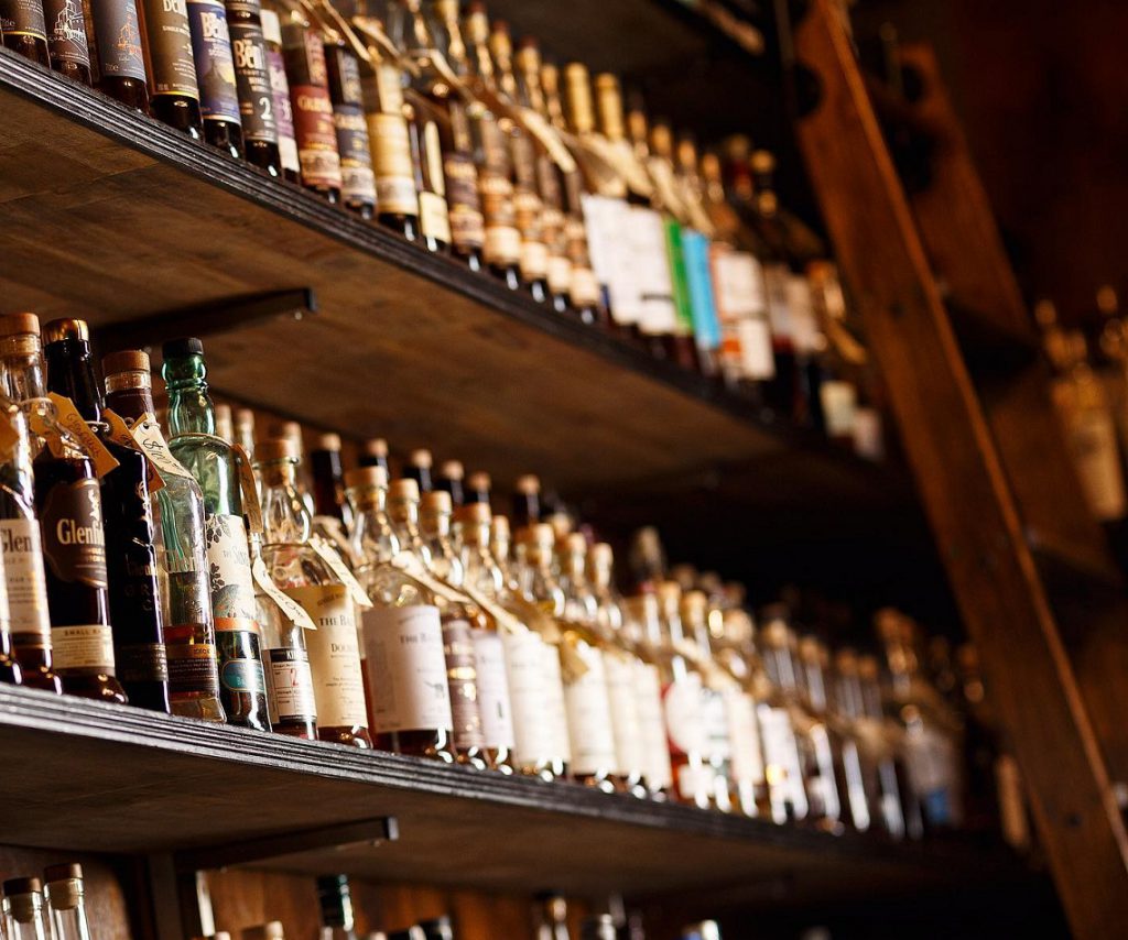 Savile Row bottled spirits